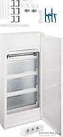 Hager VA36NW, Hager Multimediaverteiler Aufputz VA36NW | 3-reihig | 3x12TE | IP30 
