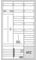 Hager ZB533M28C, Hager Komplettschrank ZB533M28C | Z&auml;hlerschrank W&auml;rmepumpe | 2