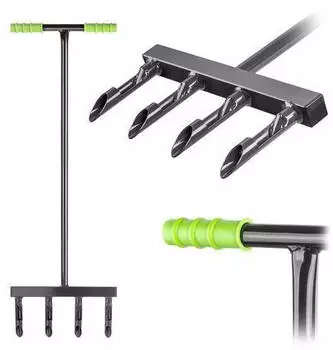 Kadax Rohrbelüfter manuell 36cm, 4 Zinken, T-Griff (K10833)