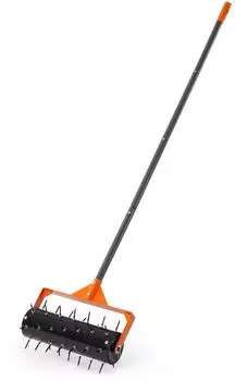 VEVOR Rasen-Aerifizierer Walze manuell, 42 Spikes 5,5cm, langer Griff