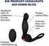 E.I.S. Prostata-Stimulator with Cock Ring 16,5cm black/red