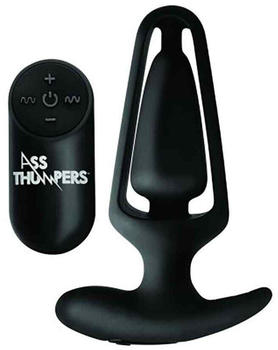 XR Brands Ass Thumpers Power Plug 7X Hollow Anal Plug with Remote Control