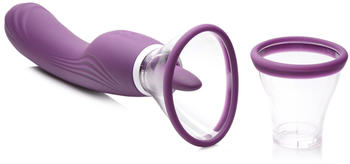 XR Brands Lickgasm Vibrator mit Leck + Saugfunktion lila