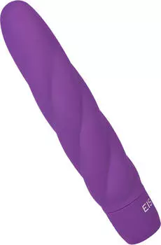 E.I.S. Silikon-Vibrator mit Spiralstruktur 19,5 cm aubergine