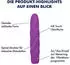 E.I.S. Silikon-Vibrator mit Spiralstruktur 19,5 cm aubergine