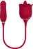 E.I.S. 2in1 rosenförmiger Auflegevibrator rot