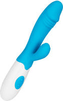 EIS Kraftvoller Silikon-Rabbit mit stilisierter Eichel | Farbe:Lila | 19 cm 