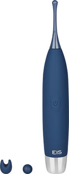 E.I.S. Auflegevibrator aus Silikon petrol | silber