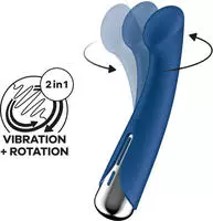 Satisfyer Spinning G-Spot 1 Vibrator rotierend Blue 16.5 cm