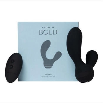 Amorelie BOLD Denali Prostate Vibrator Black