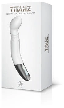 NMC NMC Titanz 8 Inch Silicone Rechargeable Vibrator In Ivory White