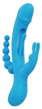 Honey Play Box HoneyPlayBox Trilux Kinky Finger Rabbit Vibrator with Anal Beads Blue