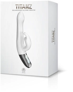 NMC NMC Titanz 8.5 Inch Silicone Rechargeable Vibrator In Ivory White