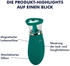 E.I.S. Zungenvibrator mit Saugfunktion 17 cm grün