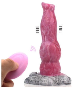 PINKALIEN Vibrating dildo monster Viby Wolf 18 x 5.7cm