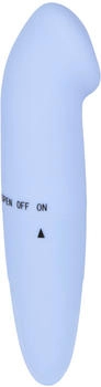 E.I.S. Vibrator mit abgeflachter Spitze hellblau