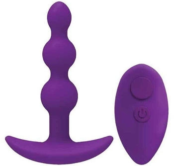 Doc Johnson A-Play - SHAKER - Silicone Anal Plug with Remote - Purple