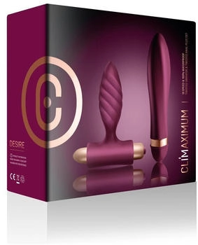 Rocks Off Vibrator Set Climaximum - Desire Burgundy