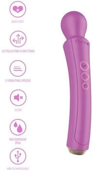 Xocoon Massagestab gebogen fuchsia