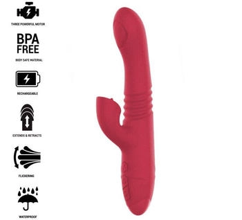 Intense Multifunktionaler Vibrator mit roter Zunge