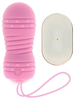 OhMama Vibro Ei ferngesteuert mit rotierenden Perlen Rosa