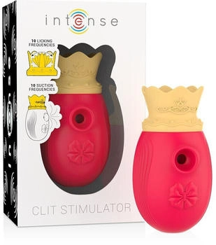 Intense Clit Stimulator 10 Licking And Suction Frequencies Red