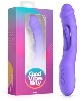 Good Vibes Only Flax Vibrating Dildo with G-Spot Stimulator