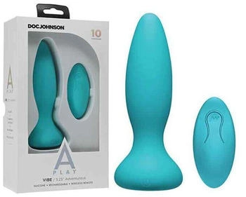 Doc Johnson A-Play - Vibe - Adventurous - Rechargeable Silicone Anal Plug