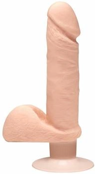 Doc Johnson The D - Perfect D with Balls Vibrating - Vanilla 18cm