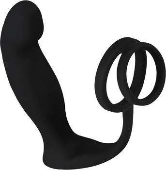 E.I.S. Analvibrator inkl. Penisring 13 cm schwarz E.I.S. Analvibrator inkl. Penisring 13 cm schwarz