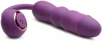 XR Brands Thru Thumper Thrusting Silicone Vibrator w Remote
