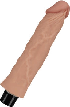 LoveToy Vibrating Real Softee 21,5 cm natur-hell | schwarz