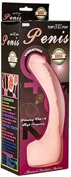 Baile Vibrators Realistic Penis Vibrating Curved 23 CM