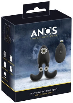ANOS vibrierender Analplug mit flexiblen Ankerarmen Ø max. 3,8 cm...