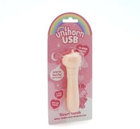 Unihorn USB Bullet Vibrator mit Klitoris-Stimulator Heart Throb 11.5 cm