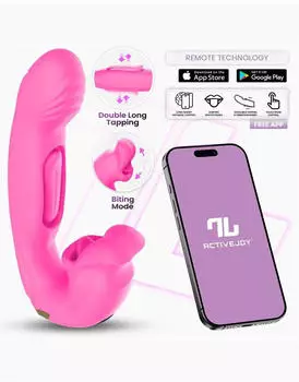 Intoyou Doppel Vibrator mit App Steuerung 19 cm Pink