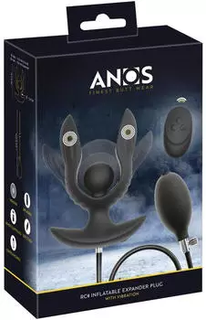 ANOS RC Aufblasbarer Expander-Plug mit Vibration Schwarz &Oslash; 4,3 cm