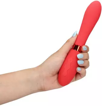 loveline Silicone Smooth Vibrator Salsa Pink 11,00 cm ⌀ 3,40 cm