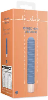 loveline Ribbed Mini Vibrator Blau 9,3 cm ⌀ 2,4 cm