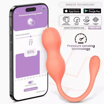 Intoyou IY Kyra Beckenbodentrainer mit App-Steuerung Orange Ø 3 cm