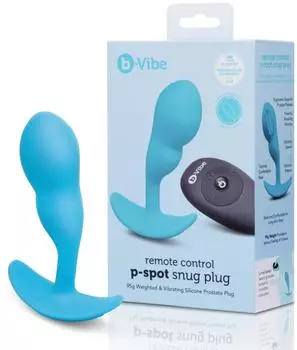 b-Vibe Remote Control P-Spot Snug Plug Prostatamassager Blau ⌀ 3,5 cm