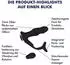 E.I.S. Prostata-Stimulator mit beweglichen Massageperlen 15,6 cm schwarz