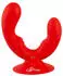 You2Toys Doppelvibrator mit Saugfuß Rot