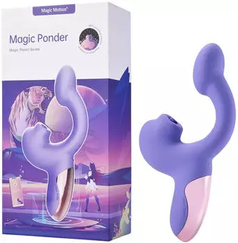 Magic Motion Ponder Vibrator mit Leck- und G-Punkt-Funktion Lila