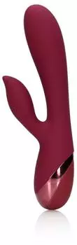 loveline Smooth Rabbit Vibrator mit Klitorisstimulation Weinrot 20...