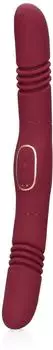 loveline Double-Sided Thrusting Vibrator Paarvibrator Weinrot 12,5...
