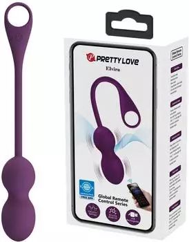 Pretty Love Elvira Kegel-B&auml;lle mit App-Steuerung, violett (10249)