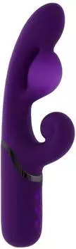 Evolved Pleasure Puff vibrator mit klitorisstimulation lila 24,1 cm