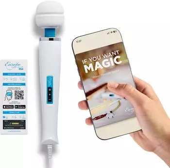 Europe Magic Wand Magic Wand Body Massager mit App-Steuerung, wei&szlig;