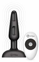 B-Vibe Trio: Vibro-Plug mit Fernbedienung, schwarz, Sextoys > Anal Sextoys >